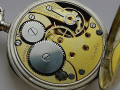 Старинные часы с цепочкой "Omega" из серебра