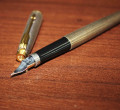 Старинная серебряная ручка "Parker-75" с позолотой