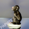 Антикварная фарфоровая статуэтка обезьяны "Karl ens"