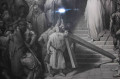 Раритетная гравюра "Христос покидает Преториум"