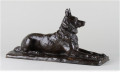 Скульптура Тургенева "Лежащая овчарка"