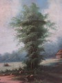 Антикварная картина "Летний день".