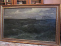 Антикварная картина "Море"