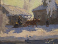 Антикварная картина "Март"