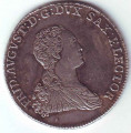 Монета 2/3 талера 1765 год