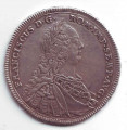 Монета 1/2 талера 1754 год