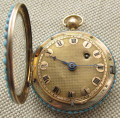 Часы карманные диаметр  39 мм золото, камни Франция, подписаны BREGUET A PARIS конец XVIIIв. начало ХIX в. 35.8 грамма. Соскочила цепь , сорвана пружина,баланс рабочий.