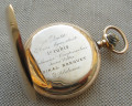Карманные часы, 1й класс, Золото 56 проба, 71 грамм, 48.5мм. Швейцария, начало 20 века.