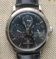 Jaeger-LeCoultre Master Control 140.6.80 , платина 950 проба, лимитка 250 экземпляров, 1998г. Полный пакет документов, выписка из архива.