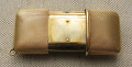 Movado хронометр, золото 750 проба,  74 грамма, Швейцария, 1930е гг., слайдер-автоподзавод, 33х47мм в сложеном виде, 71мм раскрытые.