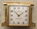 Movado хронометр, золото 750 проба,  74 грамма, Швейцария, 1930е гг., слайдер-автоподзавод, 33х47мм в сложеном виде, 71мм раскрытые.