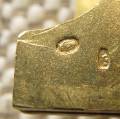 Movado хронометр, золото 750 проба,  74 грамма, Швейцария, 1930е гг., слайдер-автоподзавод, 33х47мм в сложеном виде, 71мм раскрытые.