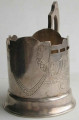 Подстаканник Павлин серебро