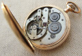 Карманные часы, SEELAND WATCH Co., золото 56 проба, 104.7грамма, 54мм. Швейцария 1910е гг. Идут несколько минут и останавливаются.