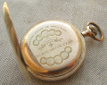 Карманные часы, SEELAND WATCH Co., золото 56 проба, 104.7грамма, 54мм. Швейцария 1910е гг. Идут несколько минут и останавливаются.