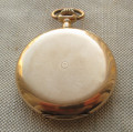 Карманные часы, SEELAND WATCH Co., золото 56 проба, 104.7грамма, 54мм. Швейцария 1910е гг. Идут несколько минут и останавливаются.