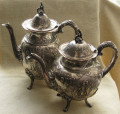 Кофейник и чайник из серебра