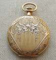 Карманные часы, Эмаль, Модерн, Borel Fils & Cie. 56 проба, Швейцария, начало 20 века. 77 грамм, 51мм.