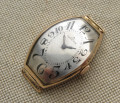 Часы наручные ОМЕГА, OMEGA, золото 551 проба, 1920е годы, 28.5грамм, 45х30мм, сертификат спектрального анализа.