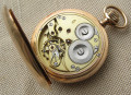 Карманные часы массивные, IWC, JWC, золото 56проба,  53.5мм, 118.3 грамма, 1899г., магазин J. RAUSCHENBACH.