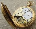 Карманные часы, Lange & Sohne, 1й класс, золото 750 проба, охотничий корпус, Германия, 127.3 грамма, 54.5мм. 1885-1890гг.