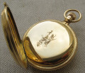 Карманные часы, Lange & Sohne, 1й класс, золото 750 проба, охотничий корпус, Германия, 127.3 грамма, 54.5мм. 1885-1890гг.