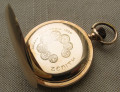 Карманные часы, ZENITH, золото 56 проба, Швейцария, 1909г. 115.7 грамма, 54.2мм.