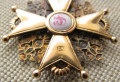 Знак ордена Святого Станислава 3й степени, 40.3х43.3мм, золото 56 проба Россия, Санктъ-Петербург,  Альберт Кейбель 10.45 грамма конец 19-начало 20 века.