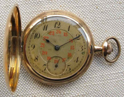 Часы золотые MOVADO  карманные