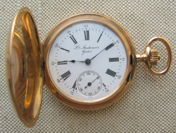 Карманные часы, LOUIS AUDEMARS, золото 585 проба, Швейцария, 86.2 грамма, 50.5мм. 1898-1899гг.