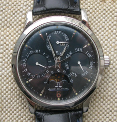 Jaeger-LeCoultre Master Control 140.6.80 , платина 950 проба, лимитка 250 экземпляров, 1998г. Полный пакет документов, выписка из архива.