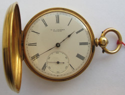 Часы карманные, золото 750 проба, Англия, Лондон, T.F. Cooper , Gathorpe Street 1873 г, 47мм, 84грам