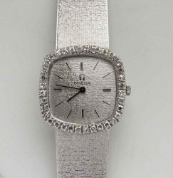 Часы OMEGA  белое золото 750 пробы