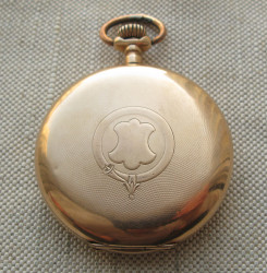 Карманные часы, SEELAND WATCH Co., золото 56 проба, 104.7грамма, 54мм. Швейцария 1910е гг. Идут несколько минут и останавливаются.