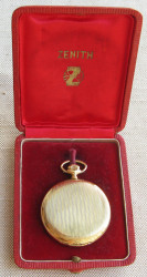 Карманные часы, ZENITH, Зенит, золото 750 проба, Швейцария, оригинальная коробка. 74.5 грамм 48.5мм.