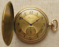 Часы карманные, LONGINES, 1914г., калибр 18.90М,золото 750 проба, 88.9 грамма, 50мм.