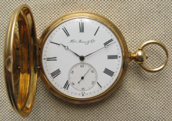 Карманные часы, H. MOSER & Cie.,  золото 72 проба. Швейцария , конец 19 века. 145.5 грамма, 54.3мм.