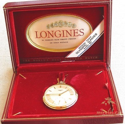 Раритетные карманные часы "Longines" с родной коробкой