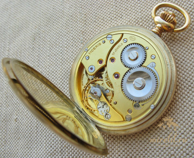 Карманные часы, MOERIS, золото 585 проба, Швейцария. 90 грамм, 52мм. 1920Е гг.