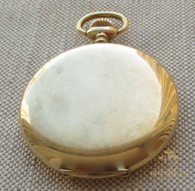 Карманные часы, MOERIS, золото 585 проба, Швейцария. 90 грамм, 52мм. 1920Е гг.