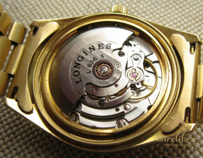 Наручные часы, LONGINES, ЛОНЖИН, Швейцария, золото 750 проба, 107.4 грамма, 1992г., сигнатура на циферблате КИМ ИР СЕН ( подарок от Ким Ир Сена), механика, автоподзавод.