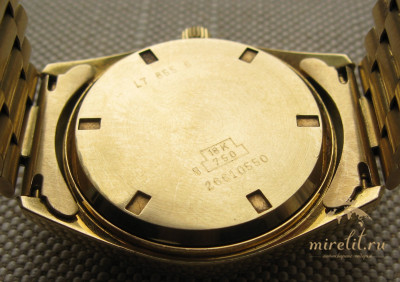 Наручные часы, LONGINES, ЛОНЖИН, Швейцария, золото 750 проба, 107.4 грамма, 1992г., сигнатура на циферблате КИМ ИР СЕН ( подарок от Ким Ир Сена), механика, автоподзавод.