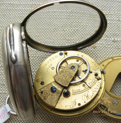 Карманные часы, Англия, Манчестер, HARRIS & JONS, с цепью Гааля, 53мм. 1884г.