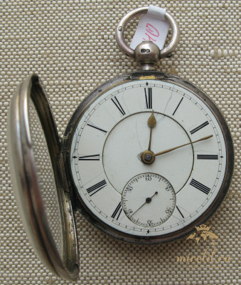 Карманные часы, Англия, Манчестер, HARRIS & JONS, с цепью Гааля, 53мм. 1884г.