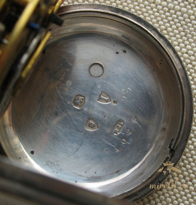 Карманные часы, Англия, Манчестер, HARRIS & JONS, с цепью Гааля, 53мм. 1884г.