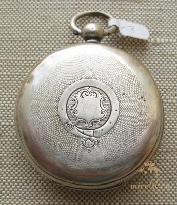Часы карманные диаметр 53 мм серебро 925 проба T. Harris Англия Wolverhampton 1871г.