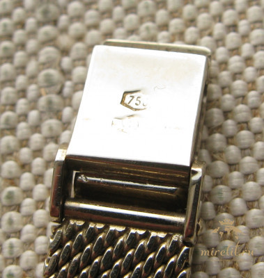 Часы дамские, EBERHARD, Швейцария, золото 750 проба, 31 грамм, 17мм, 170мм.