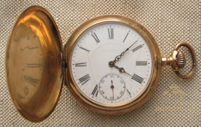 Карманные часы, SEELAND WATCH Co., золото 56 проба, 104.7грамма, 54мм. Швейцария 1910е гг. Идут несколько минут и останавливаются.