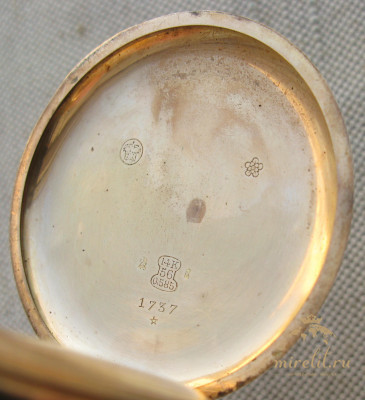Карманные часы, SEELAND WATCH Co., золото 56 проба, 104.7грамма, 54мм. Швейцария 1910е гг. Идут несколько минут и останавливаются.