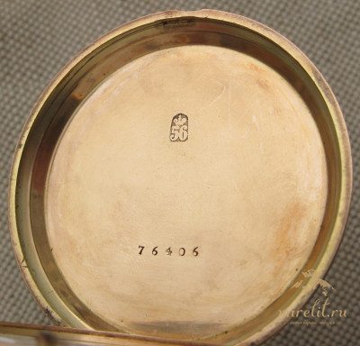 Карманные часы, PERRET & Cie. , Швейцария, золото 56 проба, 95.4 грамма, 52мм. Конец 19 века.